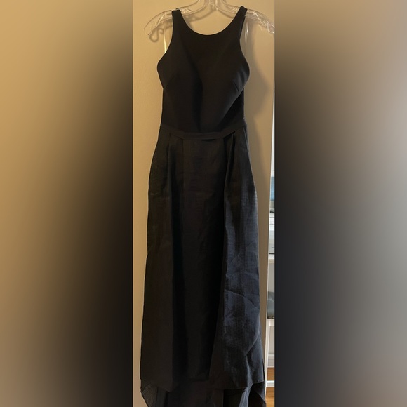 JS Collections black high low gown - Picture 2 of 7